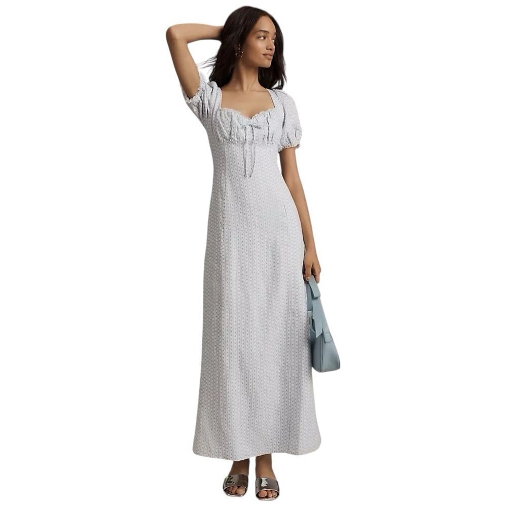 NWT Reformation Cherise Linen Midi Dress in Cindy - Picture 6 of 15